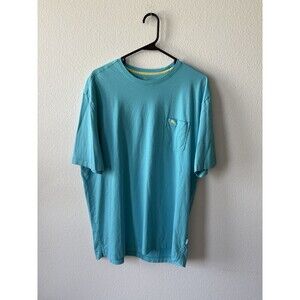 Tommy Bahama Men's Relax T-Shirt Blue, Short Sleeve, Crew Neck, Large